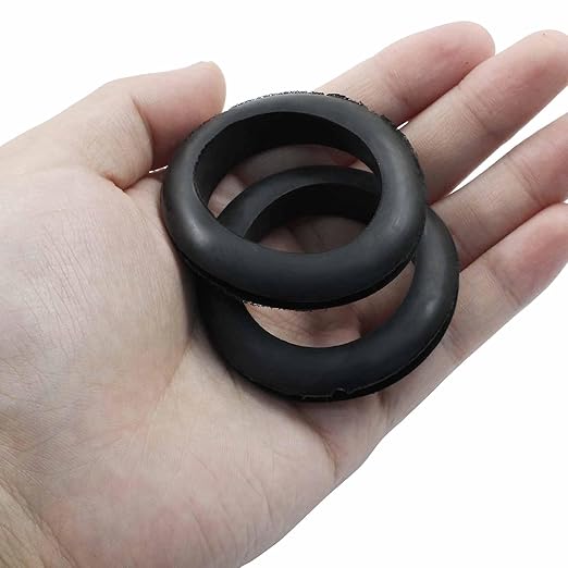 Kyuionty 12 Pcs Rubber Grommets, 1-9/16" Inside Diameter 1-3/4" Drill Hole Rubber Wire Grommets O Ring Grommets for Wire, Firewall, Cables, Plugs, Automotive