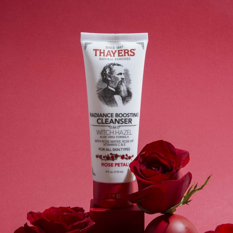 Thayers Rose Petal Cleanser - Radiance Boosting with Vitamin C & E | 4 Ounces