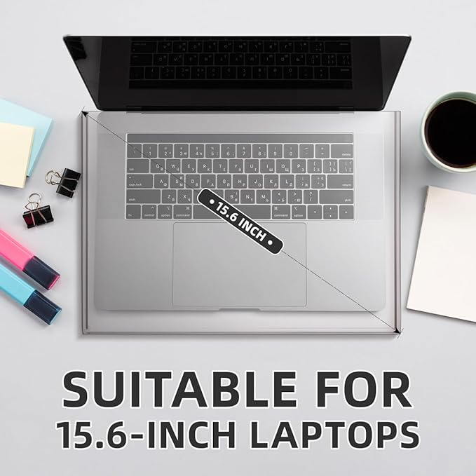 UKCOCO 15.6inch Laptop Keyboard Covers Acrylic Keyboard Cover Cat Laptop KeyboardProtector Transparent Protector for Desktop