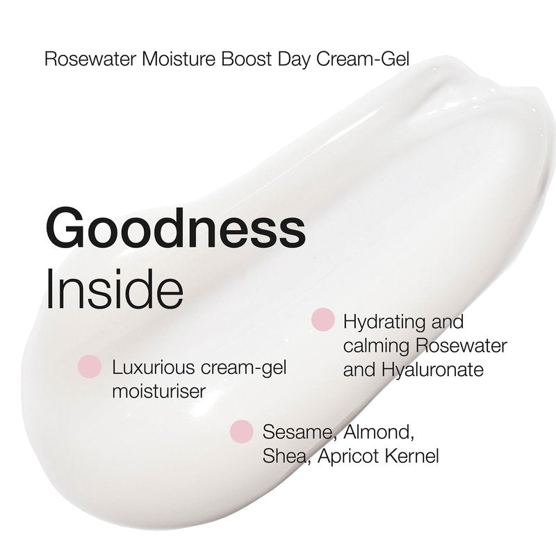 Natio Australia Rosewater Hydration Moisture Boost Day Cream-Gel, 2.5 oz - Face Cream with Shea Butter - Face Moisturizer for All Skin Types (Pack of 2)