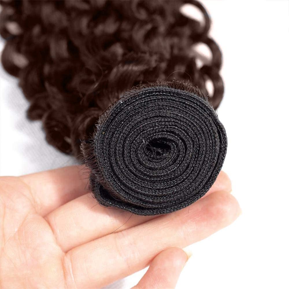 24 inch Brown Bundles Human Hair #4 Kinky Curly Bundles Chocolate Brown Human Hair Bundle 100g