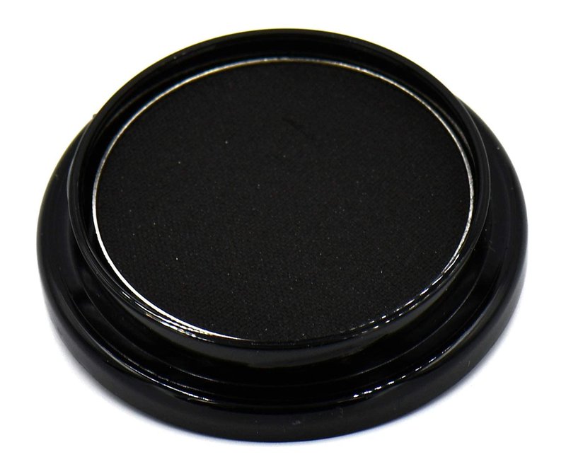 Pure Ziva True Black Night Smokey 100 Pure Jet Black Eye Shimmer Pressed Powder Single Eyeshadow; Talc, Paraben & Cruelty Free