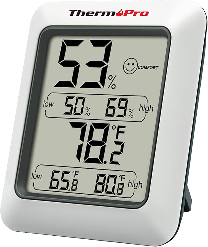 TempPro TP50 Digital Hygrometer Indoor Thermometer Room Thermometer and Humidity Gauge with Temperature Humidity Monitor(Previously ThermoPro)
