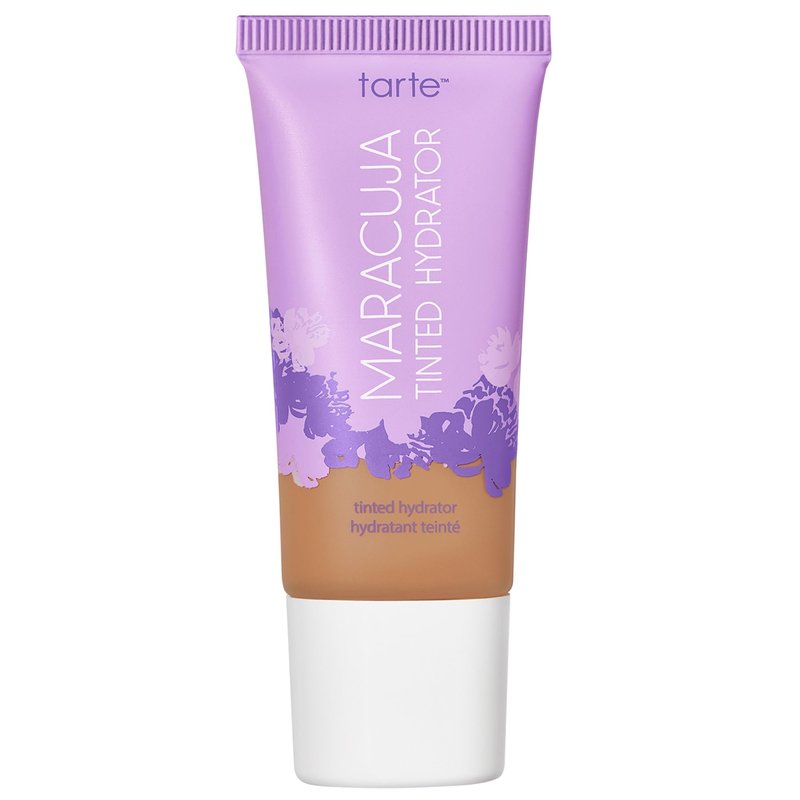 tarte maracuja tinted moisturizer – Lightweight Sheer Foundation with Buildable Longwear Coverage, Hyaluronic Acid for Hydrated Skin, Vegan & Cruelty-Free, full size, 34H medium honey