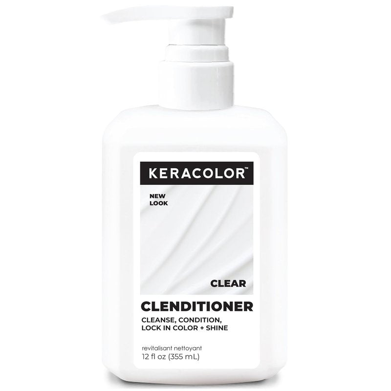 Keracolor Clenditioner Cleansing Conditioner - Color Protecting Keratin-Infused Hair Cleanser | Clear, 2 Sizes Available