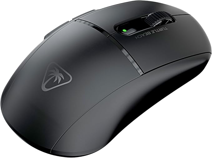 Turtle Beach Burst II Air Wireless Gaming Mouse - 47g Ultra Lightweight, Optical Switches, 26000 DPI Optical Sensor, 120-hour Rechargeable Battery, Symmetrical Design, Bluetooth, USB-C Cable – Black