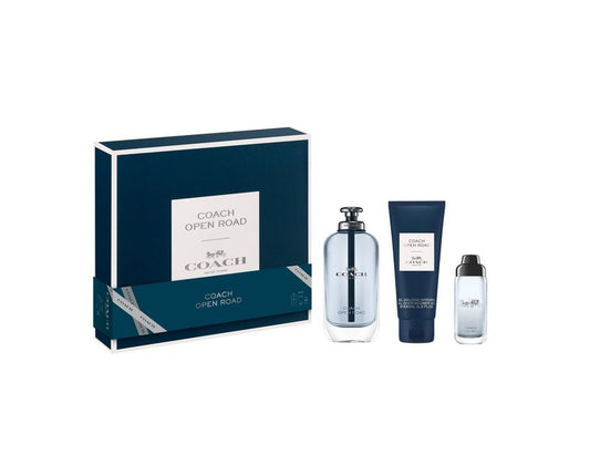 Coach Open Road 3 Piece Eau de Toilette Gift Set (Eau de Toilette Spray, Perfumed Shower Gel, Travel Spray)