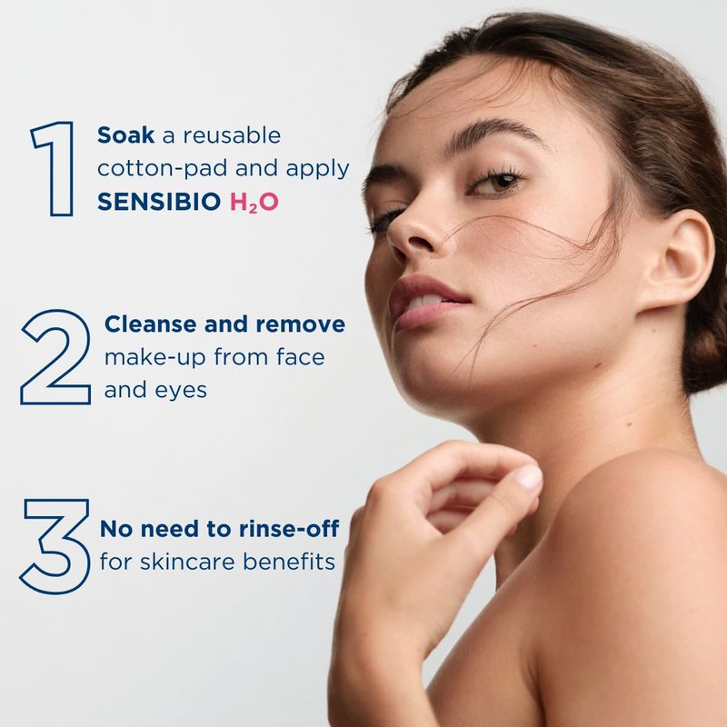 Bioderma Sensibio H2O Micellar Water - Gentle Makeup Remover & Face Cleanser for Sensitive Skin | 500ml