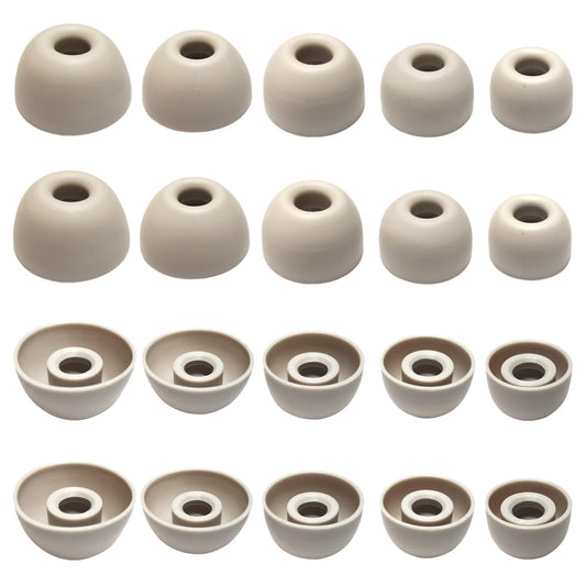 Replacement Earbud Tips for Powerbeats Pro 2 Ear Tips [10 Pairs ] – XL/L/M/S/XS Silicone Earbuds Tips Compatible with Beats Studio Buds/Beats Fit Pro/Solo Buds, Quicksand