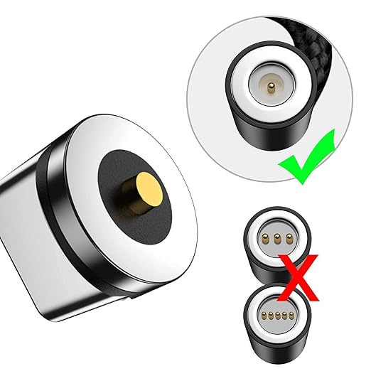 Bojianxin Magnetic Connector Tips Head for Type C Android Devices (9 Pack), Magnetic Phone Cable Adapter