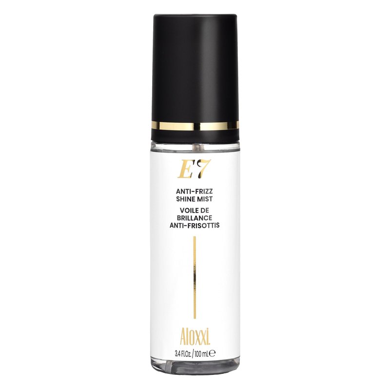 ALOXXI E7 Anti-Frizz Shine Mist, Dry Oil Hair Mist with 7 Essential Oils, Tames Frizz & Boosts Radiance, Safe for Color-Treated Hair, 3.4 Fl Oz