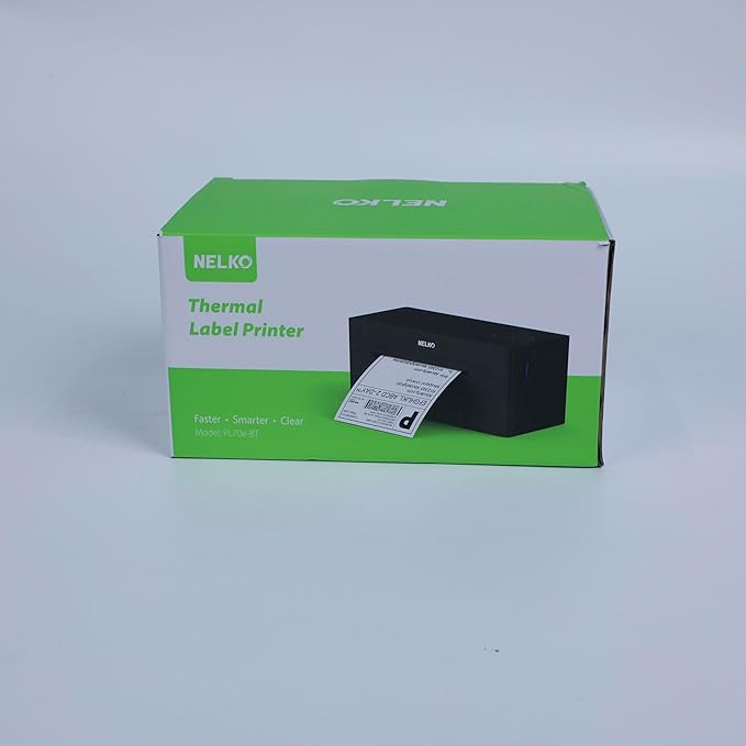 Nelko Bluetooth Thermal Shipping Label Printer, Wireless 4x6 Shipping Label Printer for Shipping Packages, Support Android, iPhone and Windows, Widely Used for Amazon, Shopify (Pink)
