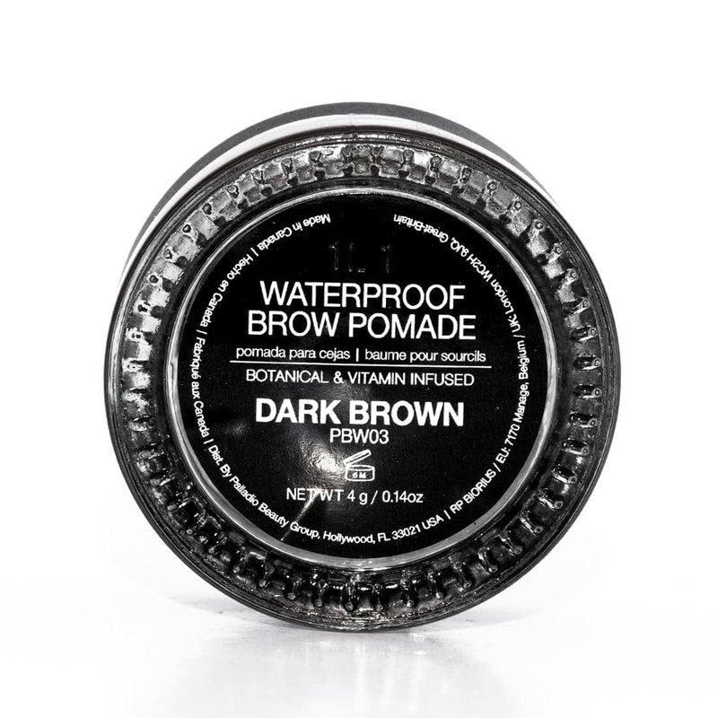 Brow Pomade Waterproof - 24 Hour Smudge-Proof Formula | Dark Brown, Creamy Texture for Defined Brows