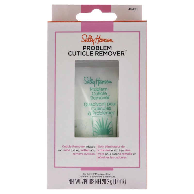 Sally Hansen Nail Treatment Problem Cuticle Remover™ | Eliminates Thick & Overgrown Cuticles | pH-Balanced Formula Infused with Aloe Vera-| Gently Soothes & Conditions Cuticles,(Pack of 2)