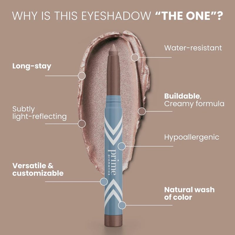 PRIME PROMETICS PrimeEyes Eye Brightener for Mature Women – Creamy Eye Shadow Sticks – Easy Application, Quick Eye Lift Effect – Hypoallergenic, Long Wear, Water-Resistant (Violeta)