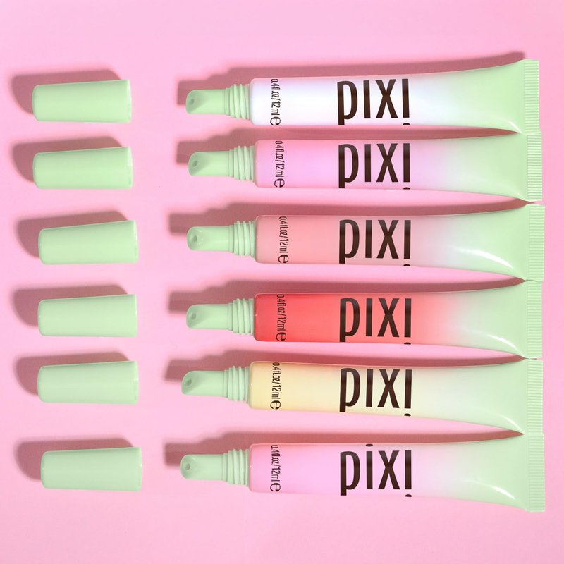Pixi Beauty LipTone pH Reactive Lip Gloss in SnowPearl | Color Changing Tinted Lip Balm with Rosehip Oil & Shea Butter | Non-Sticky Mirror-Shine Finish | 0.4 fl oz