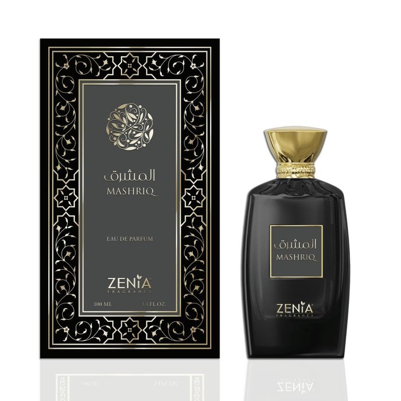Zenia Mashriq Eau de Parfum EDP Spray for Men & Women – 3.4oz / 100ml | Long Lasting Warm Spicy Gourmand Fragrance with Cognac, Caramel, Cinnamon & Vanilla