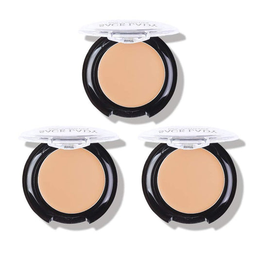 Full Coverage Concealer Cream - Waterproof Matte Makeup for Dark Spots & Under Eye Circles | 3 Pack, Light Natural (3×5g)