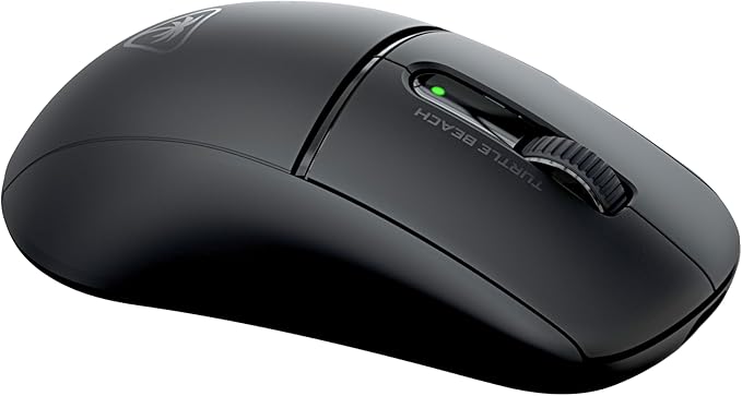 Turtle Beach Burst II Air Wireless Gaming Mouse - 47g Ultra Lightweight, Optical Switches, 26000 DPI Optical Sensor, 120-hour Rechargeable Battery, Symmetrical Design, Bluetooth, USB-C Cable – Black