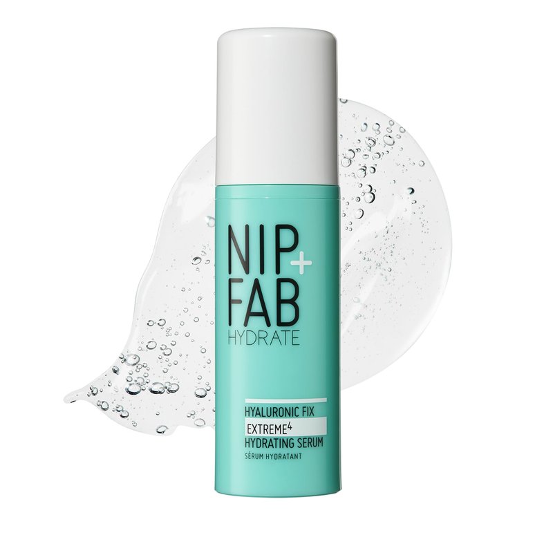 Nip + Fab Hyaluronic Acid Fix Extreme 4 2percent Face Serum, Lightweight, Non-Greasy Anti-Aging Hydrating Moisturizing for Fine Lines & Wrinkles, Skin-Plumping Skin Care, Smoothing, Multicolor, 50ML