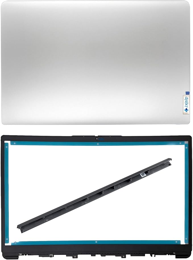 Jxjslp Replacement LCD Cover Back With Hings Front Bezel With Hinges Cap for Lenovo Ideapad 1-15ADA7 82R1, 1 15AMN7 82VG, 1 15ALC7 82R4 Series Laptop Rear Case Top Lid 5CB1M48453 5CB1F36621 5CB1F36618