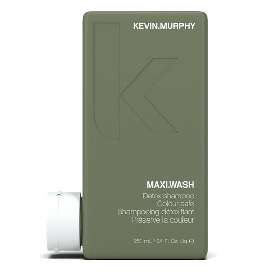KEVIN.MURPHY MAXI.WASH - Detox Shampoo - Removes Build-Up & Minerals - Colour Safe - Scalp Shampoo - Sulphate Free & Paraben Free - 250 mL / 8.4 fl oz