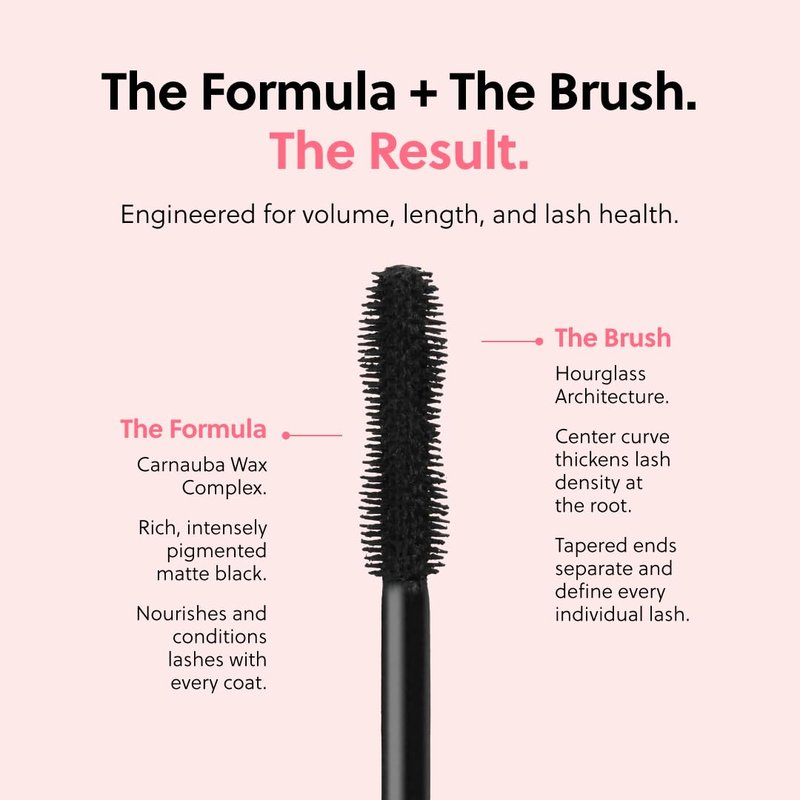 Nourishing Mascara | Growth & Strengthening Formula for Thicker, Healthier Lashes - Volumizing Black Treatment