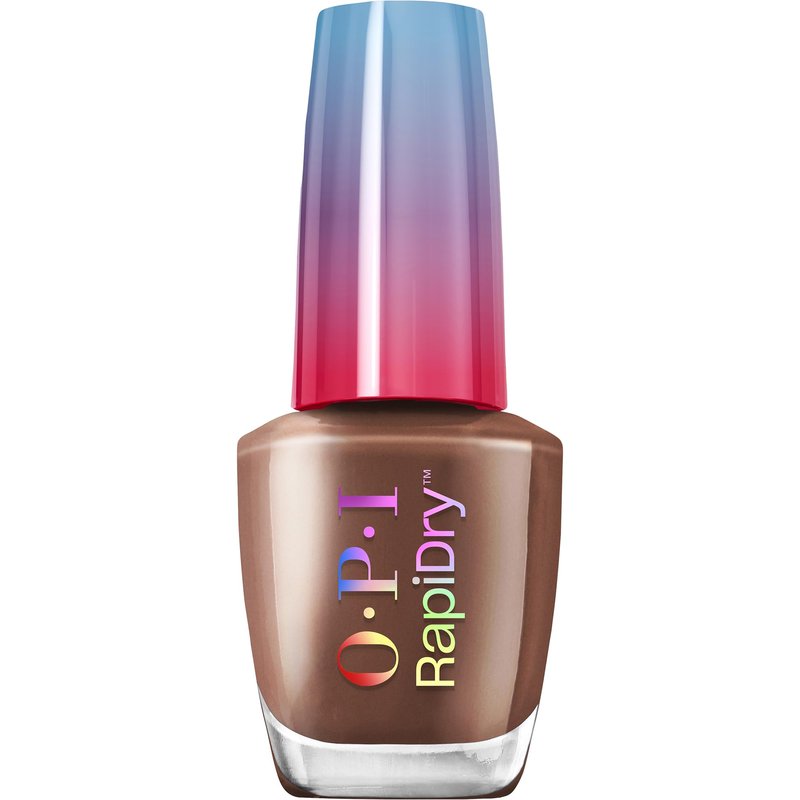 OPI RapiDry Impromptu You | Opaque Dark Brown Crème Quick Dry Nail Polish | Vegan, Smudge Proof, Fast Drying