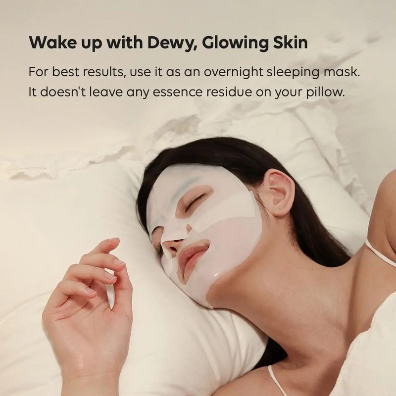 Hydrating Deep Collagen Mask, 45g x4, Hyaluronic Acid, Tightens Pores, Reduces Lines, Overnight