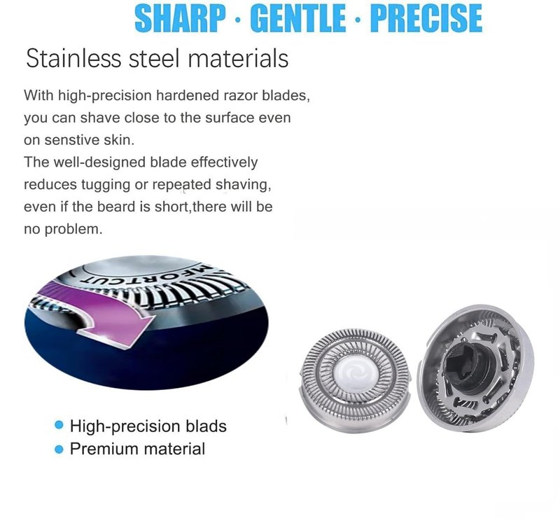 SH90 Replacement Heads for Philips Norelco Series 9000(S9xxx) 8000(S8xxx) Electric Razor Shaver, Upgrade 9000 Blades[6 Pack]