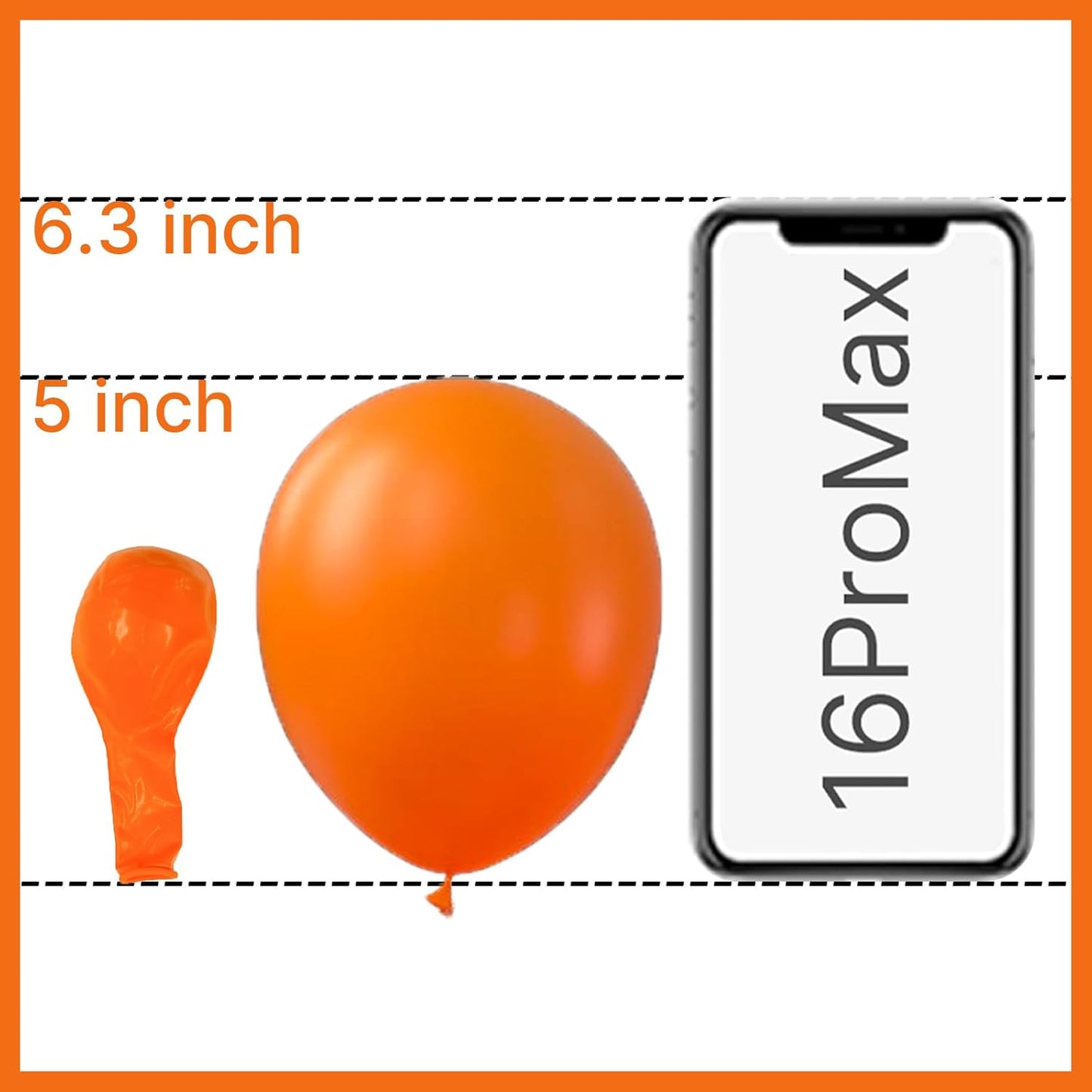 PartyWoo Orange Balloons - 50 Pcs Mini 5-Inch Latex Balloons for Fall Celebrations & Events