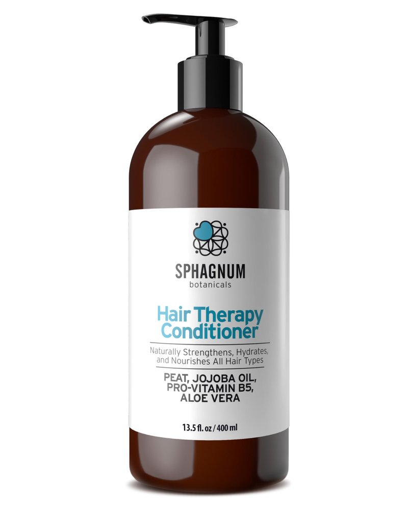 Sphagnum Botanicals Natural Psoriasis Conditioner 13.5 fl. oz. Peat Mud Support for Thin, Dry and Damaged Hair. Jojoba Oil and Aloe Vera for Silky Hair. Sulfate Free.
