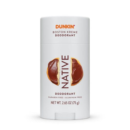 Native Deodorant | Limited Dunkin Donuts Edition | Aluminum Free with Baking Soda, Probiotics, Coconut Oil and Shea Butter | Boston Kreme 2.65oz