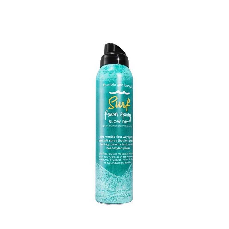 Bumble and bumble. Surf Foam Spray Blow Dry Hair Lightweight Volume Mousse | Adds Beachy Texture + Hold | UV Protection| For Fine to Medium Wavy, Straight Hair Types, 4 Ounce