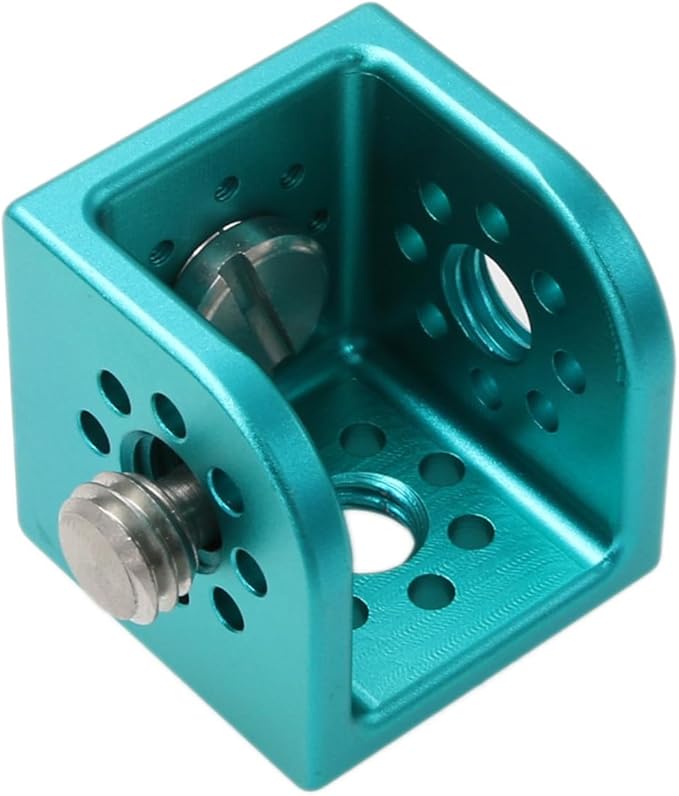 HangTon Block 3/8" Thread Bracket Lock Mounting Adapter for ARRI Sony RED Camera Lens Motor Teradek Wireless Blue