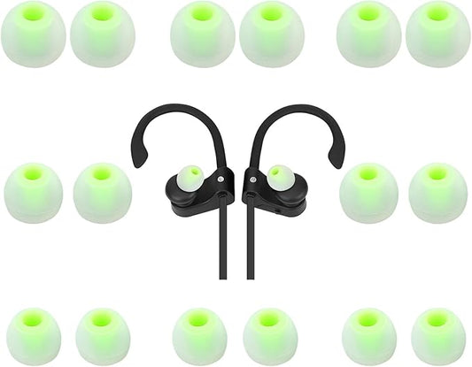 TSZYYM Earbud Tips Ear Bud Tips Soft Anti Slip Washable and Reusable Silicone Replacement Earbud Tips Fit Most in-Ear Earbuds(Inner Hole 3.8mm -5.1mm) 18pcs S M L