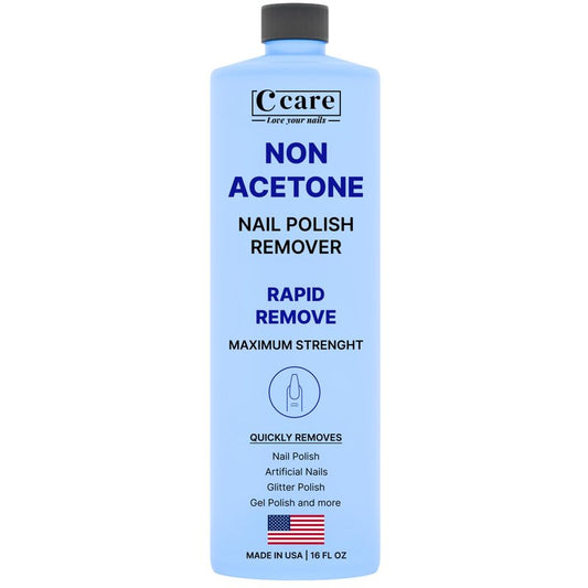 Gentle Touch Non-Acetone Nail Polish Remover | Nourishing Formula | Professional Quality | Rapid Remove | Non-Drying | 16 Fl oz