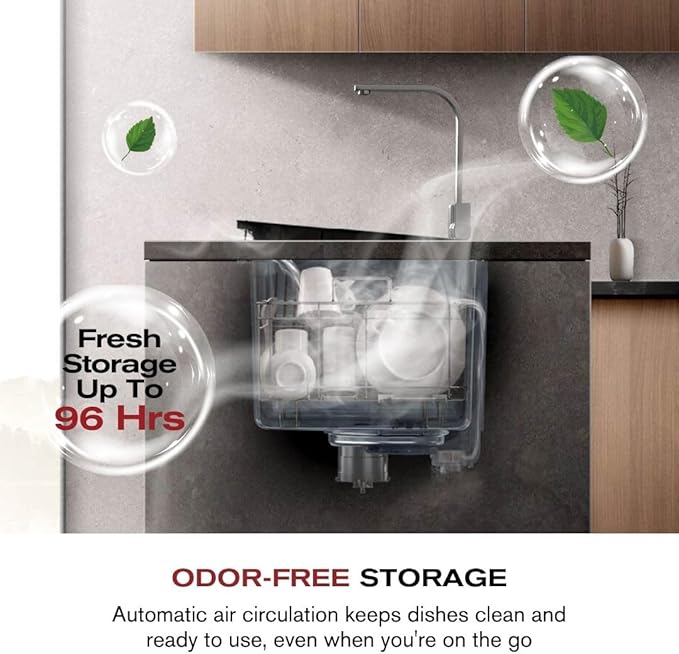 FOTILE SD2F-P5 3-in-1 In-Sink Dishwasher & Kitchen Sink Combo with 360° Cleaning, Produce Wash, Child Lock, Energy Efficient for Space-Saving Hygienic Kitchen Solutions (Dishwasher on the Right)