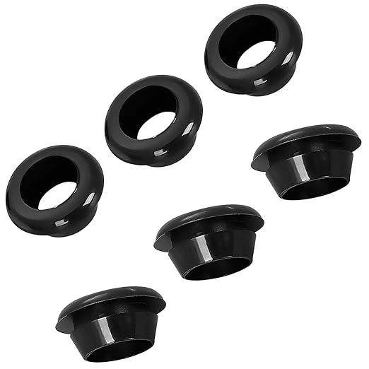 Qrity 20 PCS Rubber Grommets Cable Railing, Car Grommet, Cable Railing Protective Sleeves for Metal Posts, ID 3mm Mount Dia 5mm