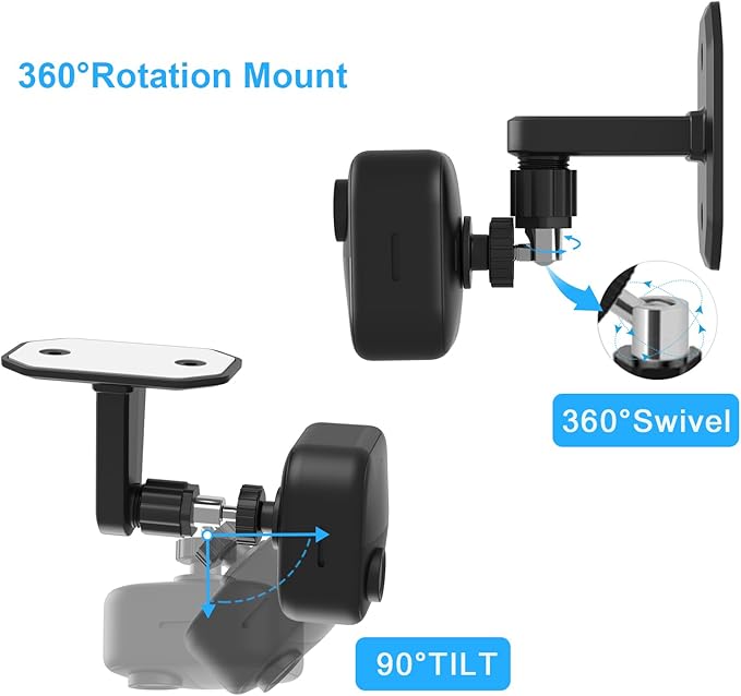 2 Pack 360 Degree Adjustable Adhesive Mount for All-New Blink Outdoor (4th Gen,3rd Gen) Blink XT / XT2, Blink Mini Camera Mounting Bracket, Wall Mount
