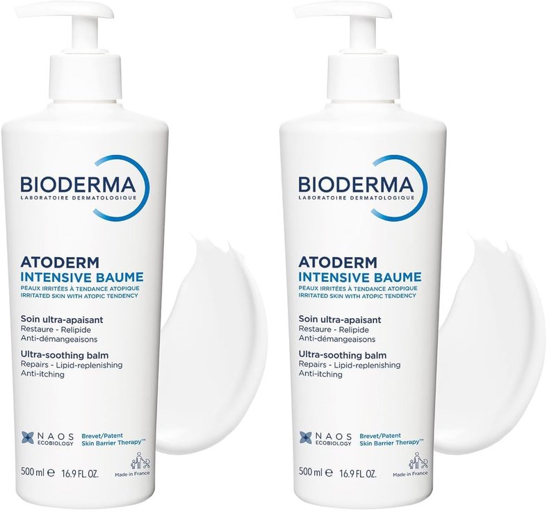Bioderma Atoderm Intensive Balm - Ultra-Nourishing Body Cream for Dry Skin | 16.9 Fl Oz (Pack of 2)