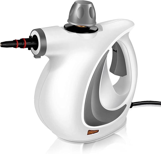 Steam Cleaner, Pressurized Multi-Surface Natural Handheld Steam Cleaner for home with 12pcs Accessories & Safety Lock â Steamer for Cleaning Home Use, Tile, Grout, Window