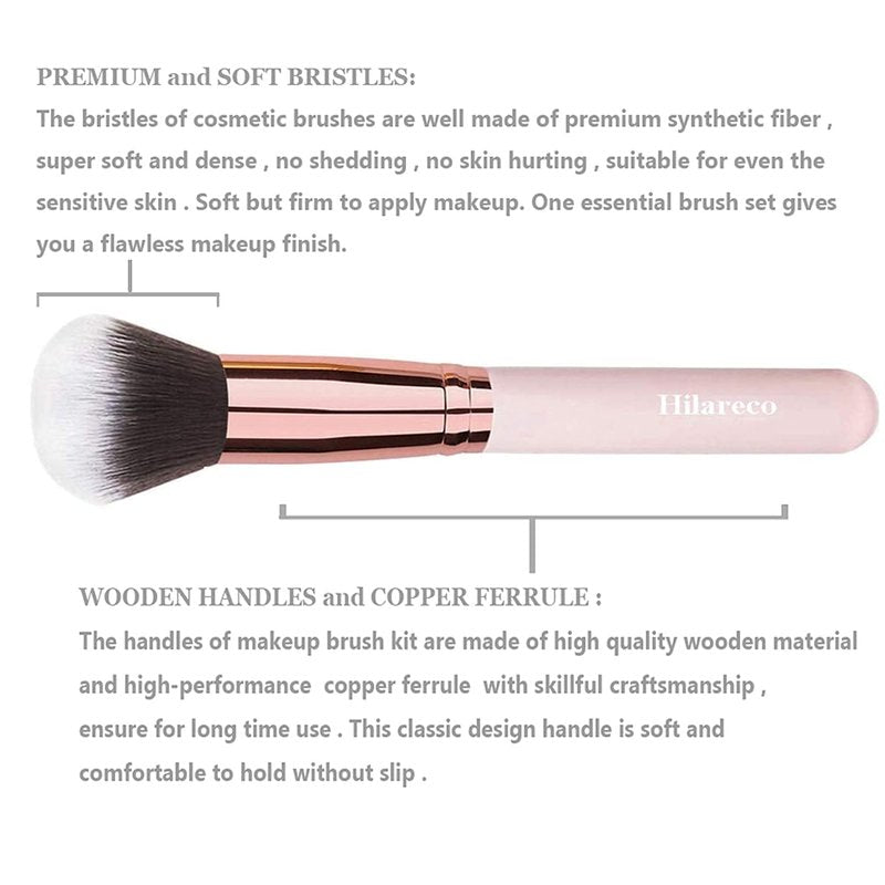 PHOERA Full Coverage Makeup Set - Mushroom Head Air Cushion CC Cream Natural Foundation, Concealer, Primer, Powder & Foundation Brushes (102 Nued +02 Natural CC)