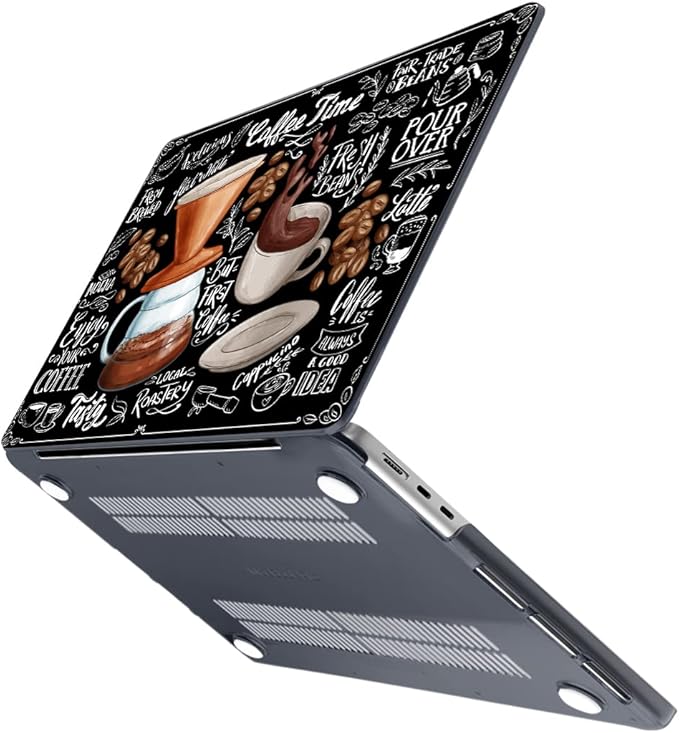 MEEgoodo Case for M5/M4/M3/M2 MacBook Air 13 inch Case 2026 2025 2024 2022, Fit Model A3449/A3240/A3113/A2681, Laptop Hard Shell Compatible with MacBook Air 13.6-inch, Coffee