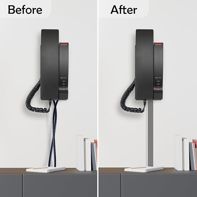 TV Cord Hider – Flexible Wall Cord Cover Slim Design Silicone Cable Raceway - Self Adhesive, Cut to Size Design for Hiding Wires on Wall - Clean Home Setup Cable Concealment (Grey, 10 Feet)