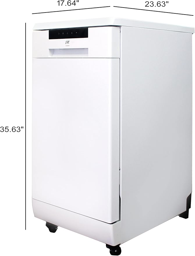 SPT SD-9263W 18″ Energy Star Portable Dishwasher – White