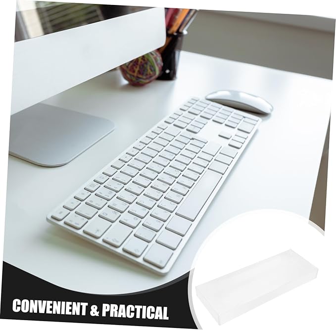 SHOWERORO Transparent Keyboard Dust Cover 18.89 Inch Waterproof Protective Case for Mechanical and Standard Keyboards Household Use Keyboard Protector