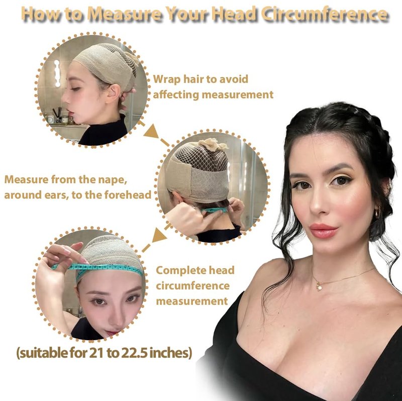 18-Inch Medium Length Wavy Synthetic Wig for Women - Brown Highlight Lace Front with Upgraded Elastic Straps | Perfect for Daily Wear & Halloween