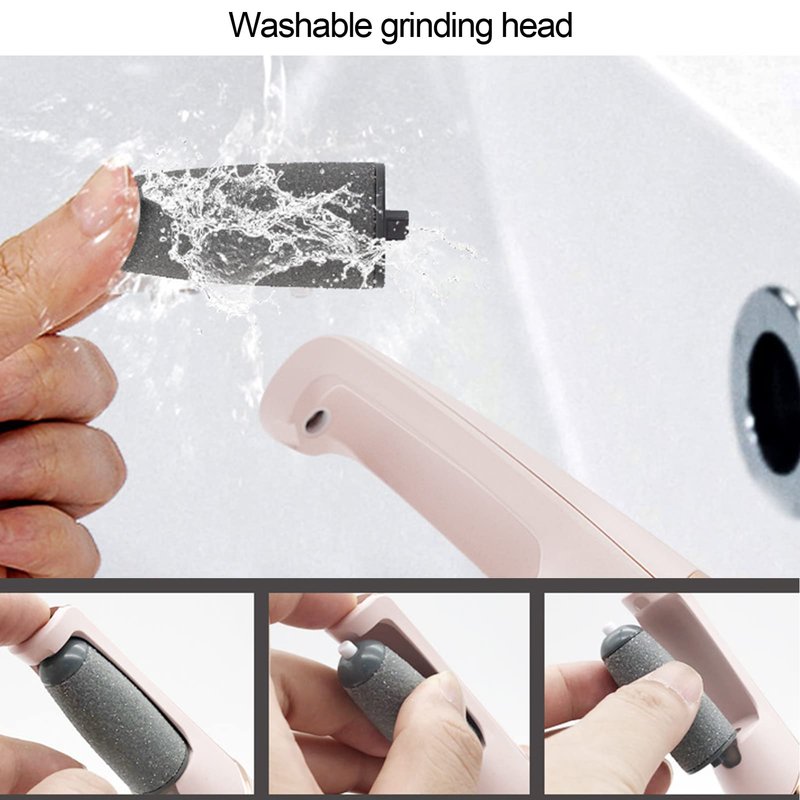 Asixxsix Foot Callus Remover, Rechargeable Electric Foot Callus Remover, Portable Foot Scrubber Professional Pedicure Tools, Foot File Pedicure Kits for Dead, Hard Cracked Dry Skin Gift