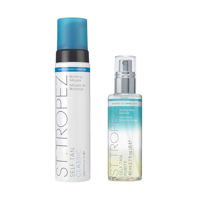 St. Tropez Face & Body Bundle - Classic Mousse & Purity Face Mist | Streak-Free, Vegan Formula